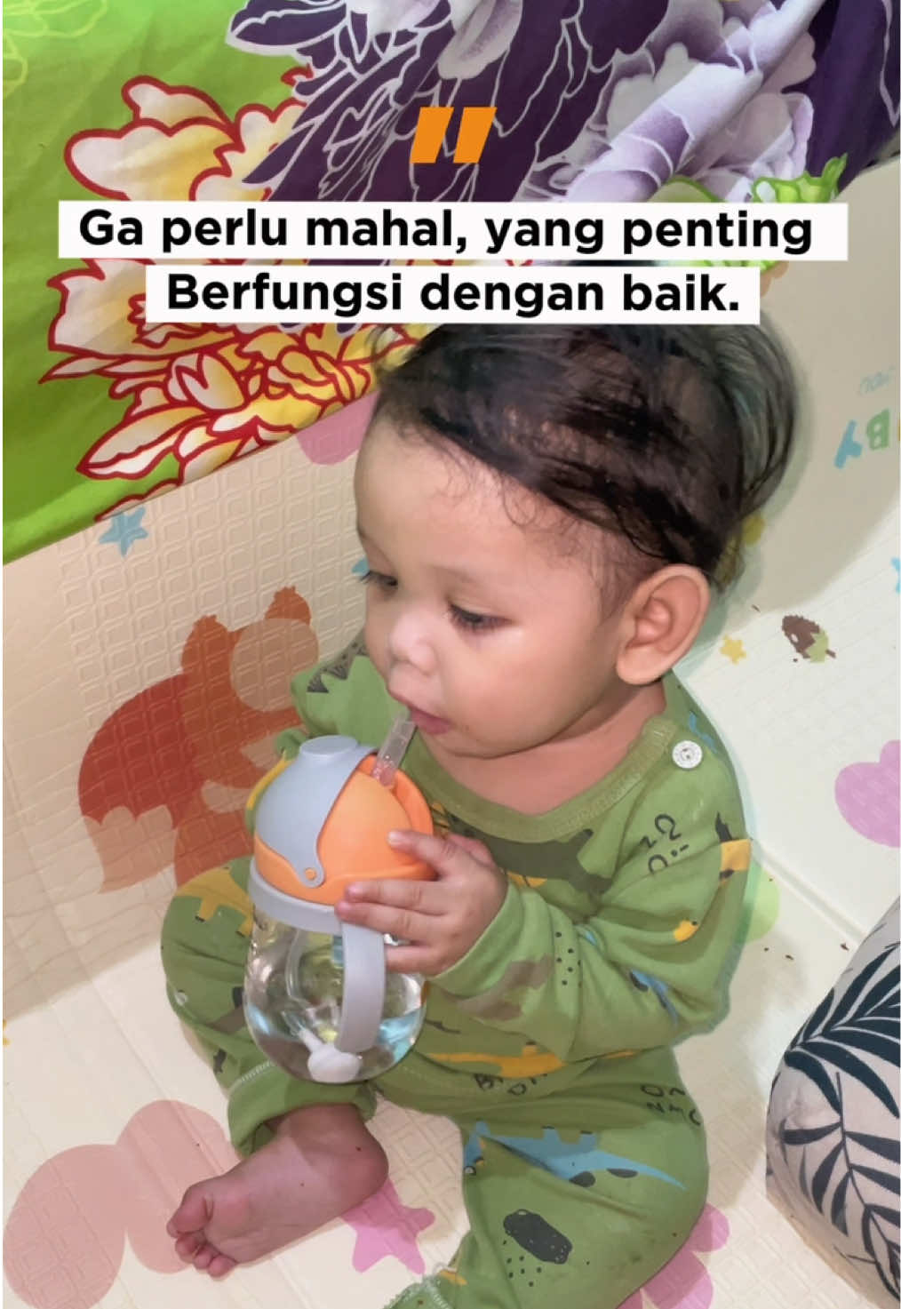 Botol belajar minum bayi usia 6bulan. #botolminum #botolminumbayi #botolminumanak #promoguncang1010 #gajiansale 
