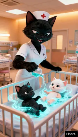 The kitten got swapped. #aicat #aicats #kitten #cat #elserai 