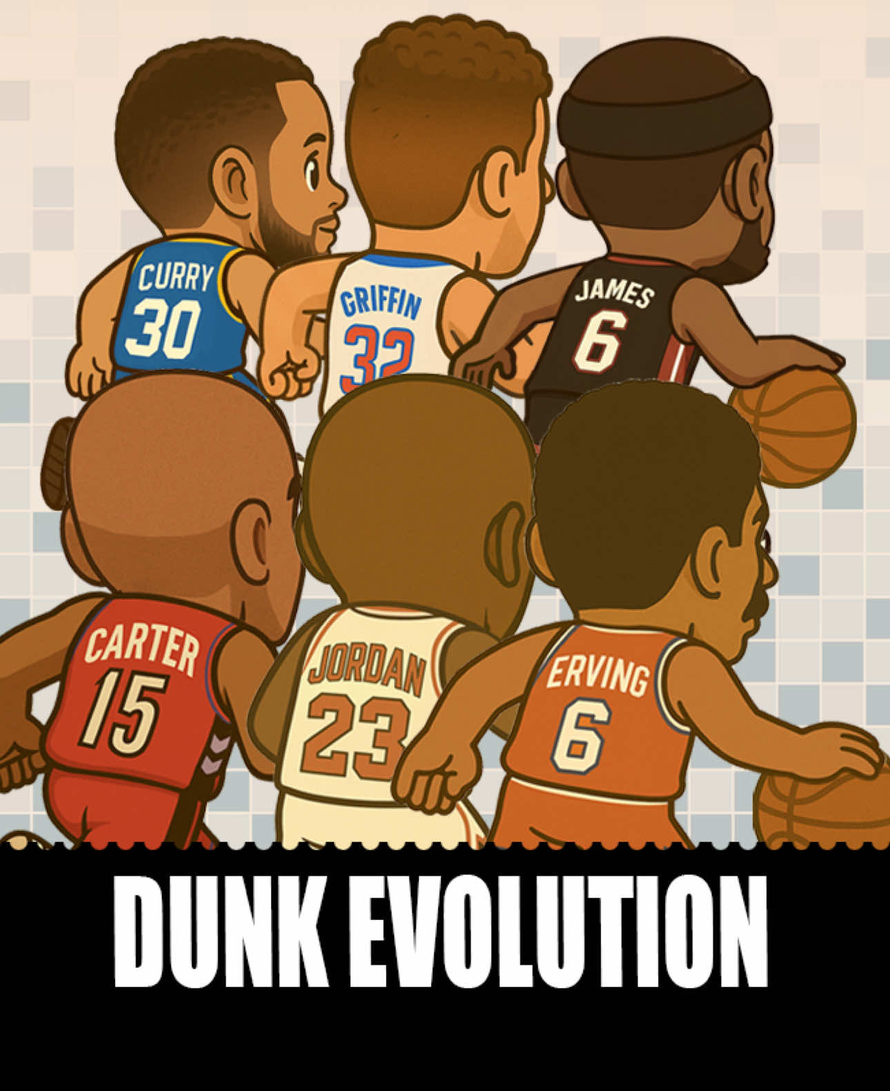DUNK EVOLUTION: WHO’S YOUR #1 DUNKER?#NBA #basketball #james 