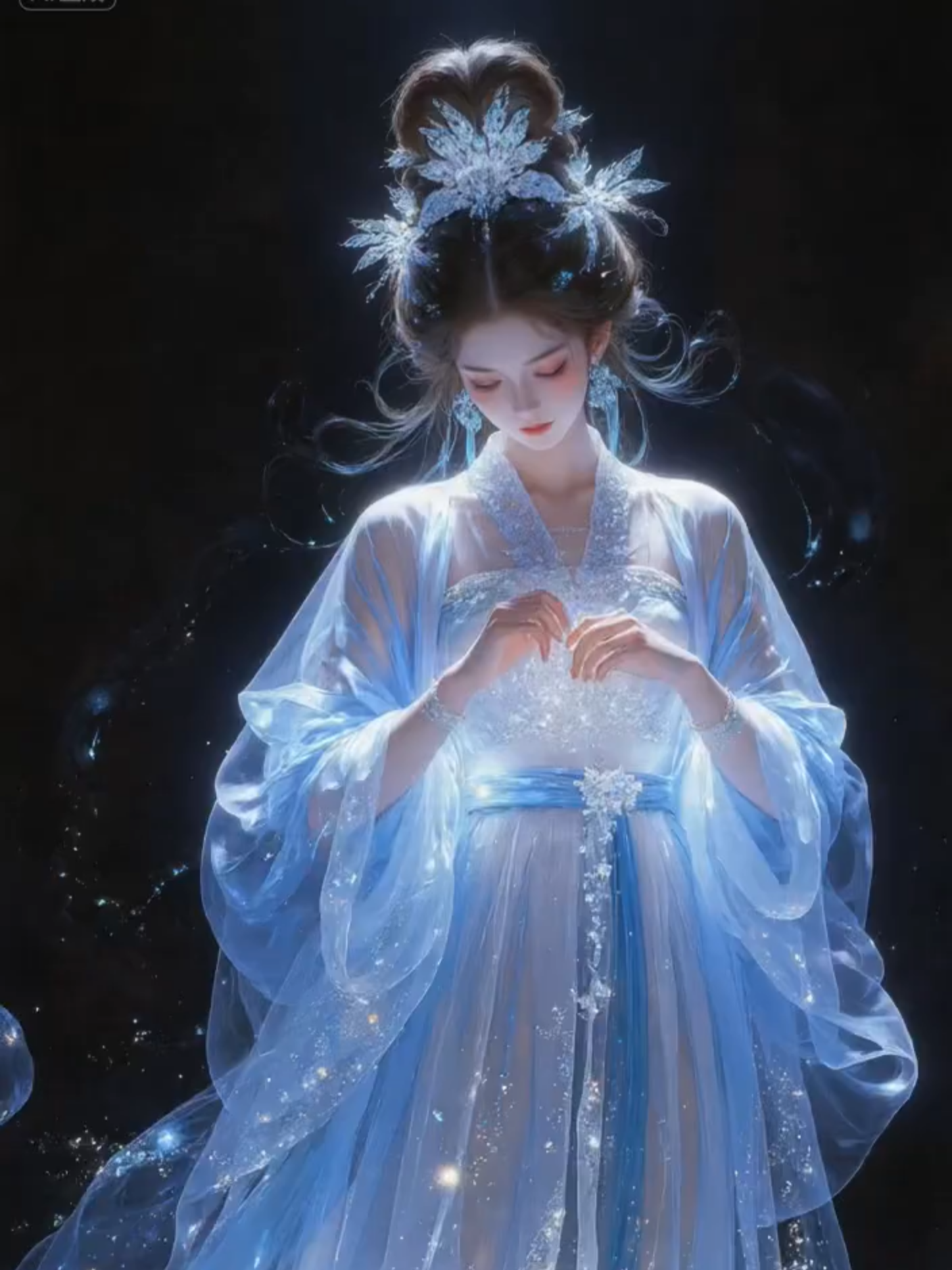 Mỹ nhân cổ trang. Cre: Tịnh Nguyệt Tịnh Nguyệt #cotrang #hanfu #cophong #aigenerated #goccotrang