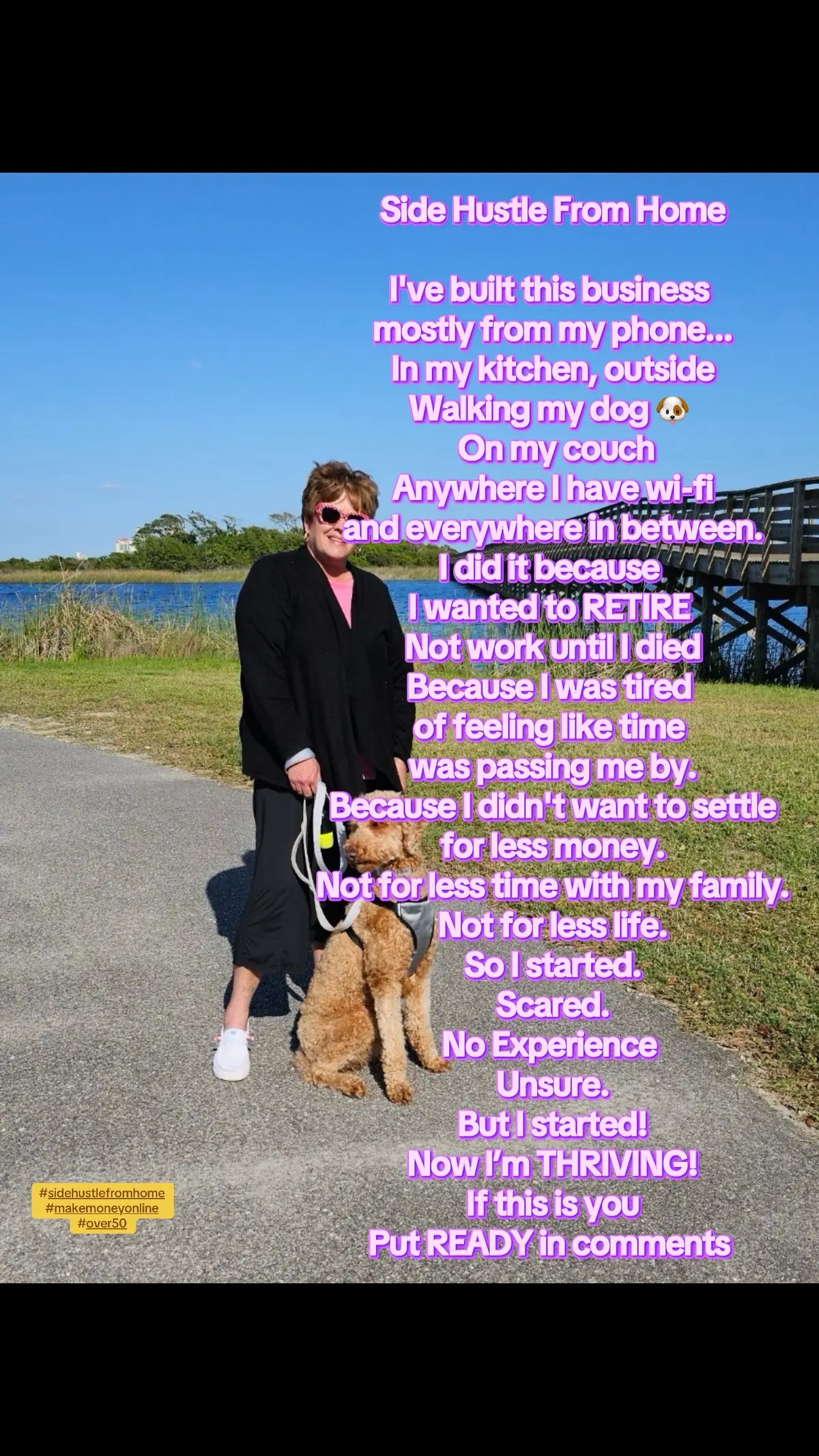 #creatorsearchinsights #sidehuslefromhome #makemoneyonline #over50 #retirement  I was 57 stayed at home mom for 30 years caring for a medically fragile daughter. When she passed away I knew I needed to change things I wasn’t wanting to give up anymore. My precious time tomorrow is not promised and I wasn’t willing to go back to struggling paycheck to paycheck one income. I didn’t have a pension so I found a better way now I’m thriving I follow a blueprint teaches me what I need to learn to earn daily income. I can average $300-$900 a day. I work two hours a day anywhere I have Wi-Fi my phone or laptop. I use a fully automated system that does all my work 24 seven gave me my time freedom back I get 100% profit. If you wanna learn what I do get a copy of the blueprint, I follow tired of struggling, put ready in the comments.