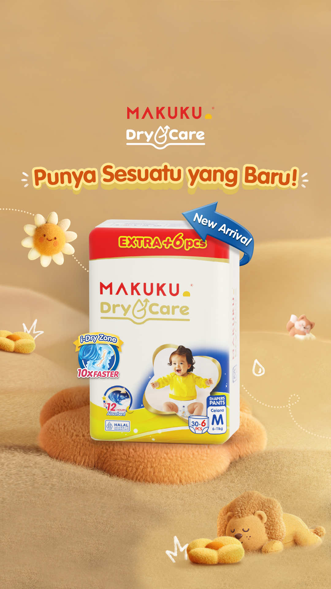 Moms, MAKUKU punya kejutan baru yang super gemas! Ada yang bisa tebak apa? 🤫 Yap, design terbaru dari MAKUKU Dry Care! 🥳   Selain punya desain yang lebih menggemaskan untuk Si Kecil, ada beragam keunggulan lainnya juga! Penasaran apa keunggulan lengkap dari teknologi ini? Nantikan besok, ya! #MAKUKUDryCare #MAKUKUIndonesia 