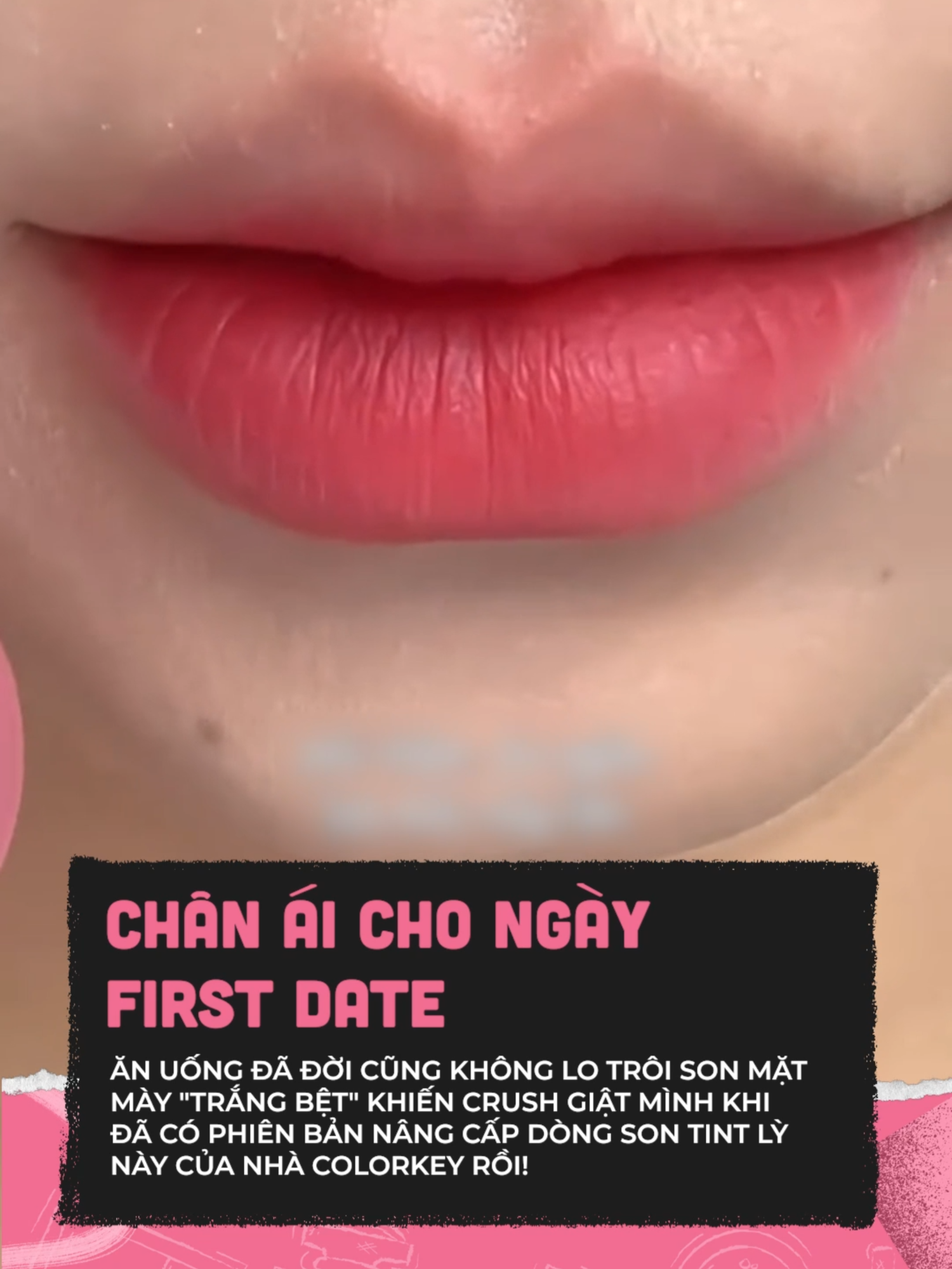 Đi date là phải chọn son lỳ #clmedia #celebnetwork #clbeauty #beauty #BeautyTok #goclamdep #makeup #sontint #colorkey