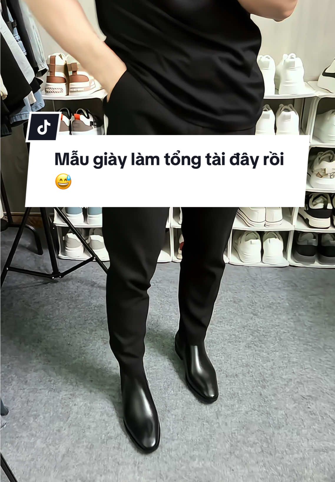 👆Giày da nam cổ cao phối đồ cực chất😎#giày #giàyda #giàythểthao #giàynam #xuhuong 