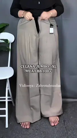 Elena pants jumbo 5xl muat sampe bb 100 kg lebih dikit hehe #zahrotulmaulaa #elenapantsjumbo #celanakerjajumbo #celanajumbo #kulotjumbo 