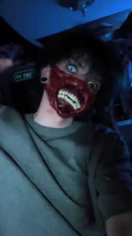 Had to get my mask on 🤭 #fakeblood #sfxmakeup #makeup #alttiktok #altboy 
