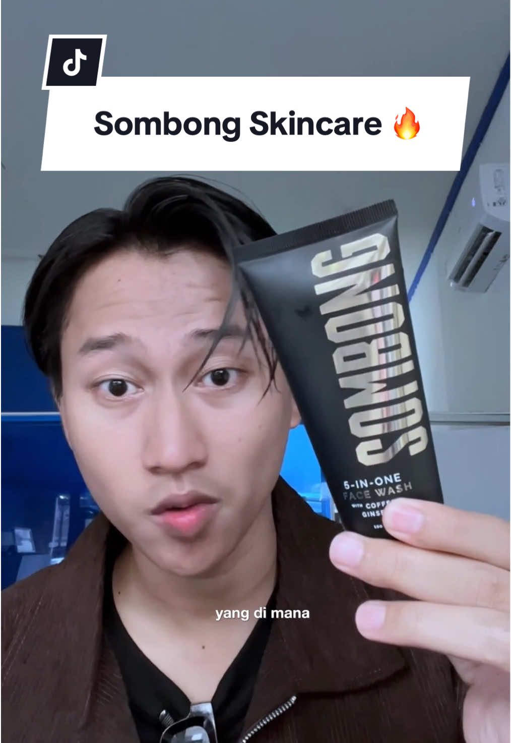 SOMBONG Facewash ! cocok buat cowok yang kulitnya magrib 🔥 #sombonskincare #sombongfacewash #skincarecowok 