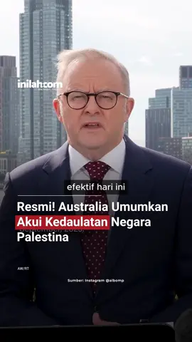 Pada 21 September 2025, Australia secara resmi menyatakan pengakuannya terhadap Negara Palestina, dengan sejumlah persyaratan yang harus dipenuhi. Langkah ini merupakan bagian dari upaya diplomatik Australia untuk mendorong perdamaian melalui pendekatan solusi dua-negara. Melalui pengakuan ini, Australia juga menekan para pihak terkait agar menjalankan reformasi dan memastikan kelompok seperti Hamas tidak terlibat dalam pemerintahan. Meski begitu, implementasi nyata di lapangan, termasuk pembentukan hubungan diplomatik penuh dan pembukaan kedutaan masih bergantung pada perkembangan dan komitmen lanjutan dari kedua belah pihak. - Selengkapnya kunjungi website dengan klik link di bio atau download aplikasi di AppStore dan Google Play Store. #InilahNews #FreeGaza #FreePalestine #inilahcom #titiktengah #titikcerah 