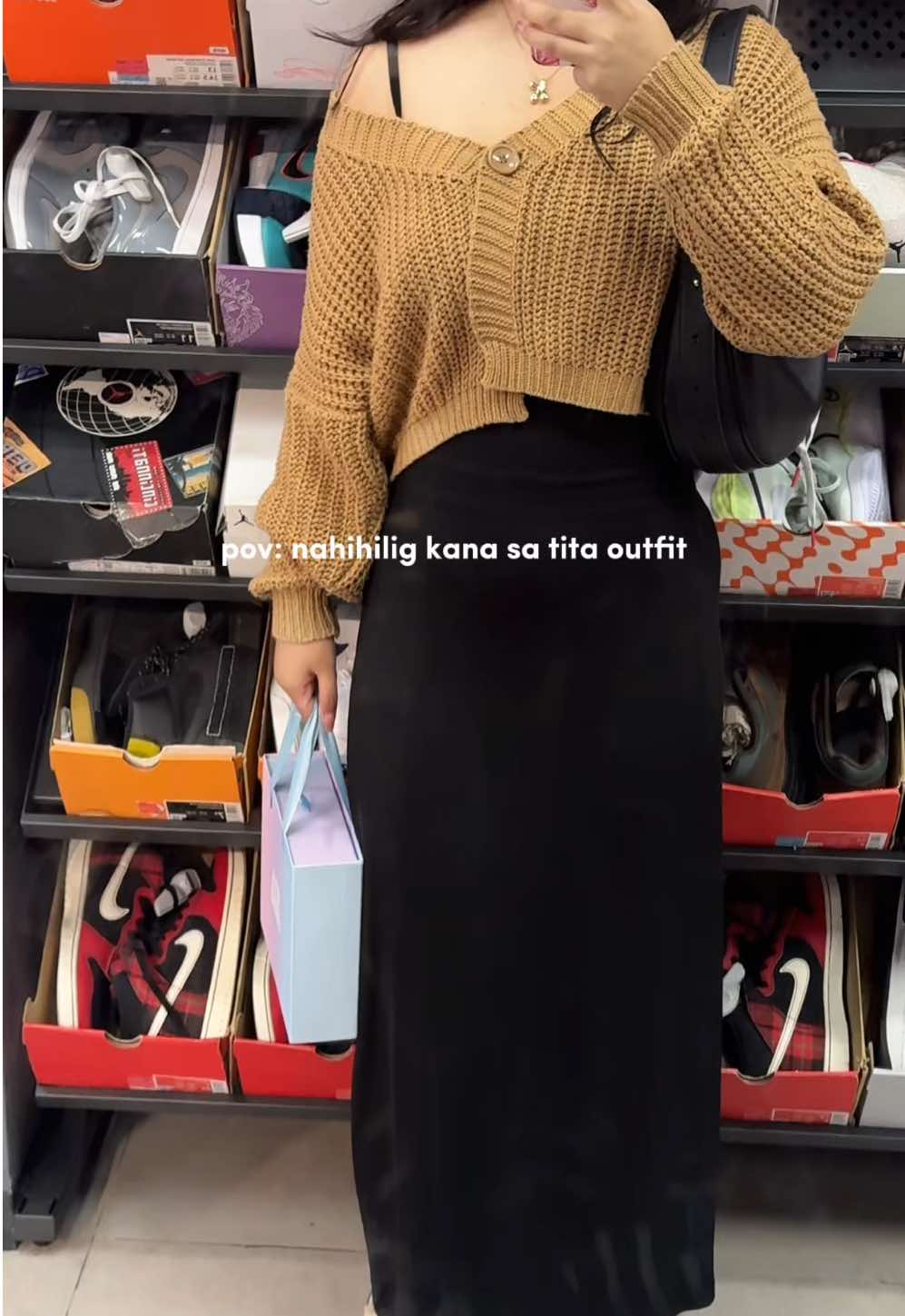 bagay sa lahat ng okasyon #longdress #cardigan #OOTD #titaoutfit #trending 