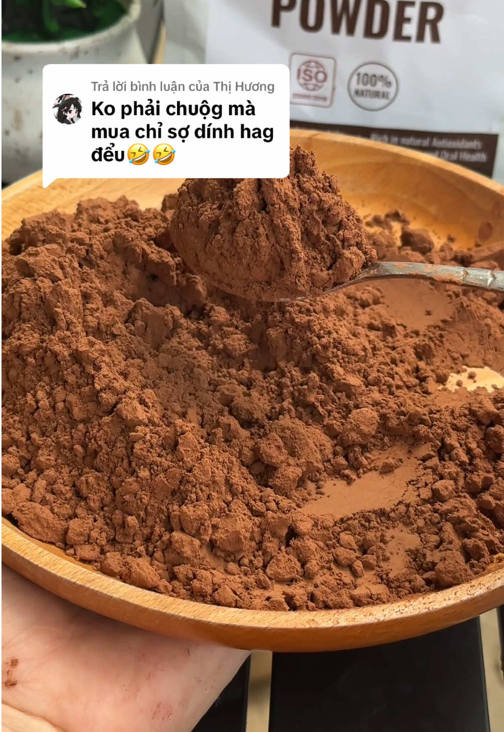 Trả lời @Thị Hương  Đây là bột cacao nguyên chất mà mọi người cần tìm ạ#cacao #botcacao #botcacaonguyenchat #muataitiktok 