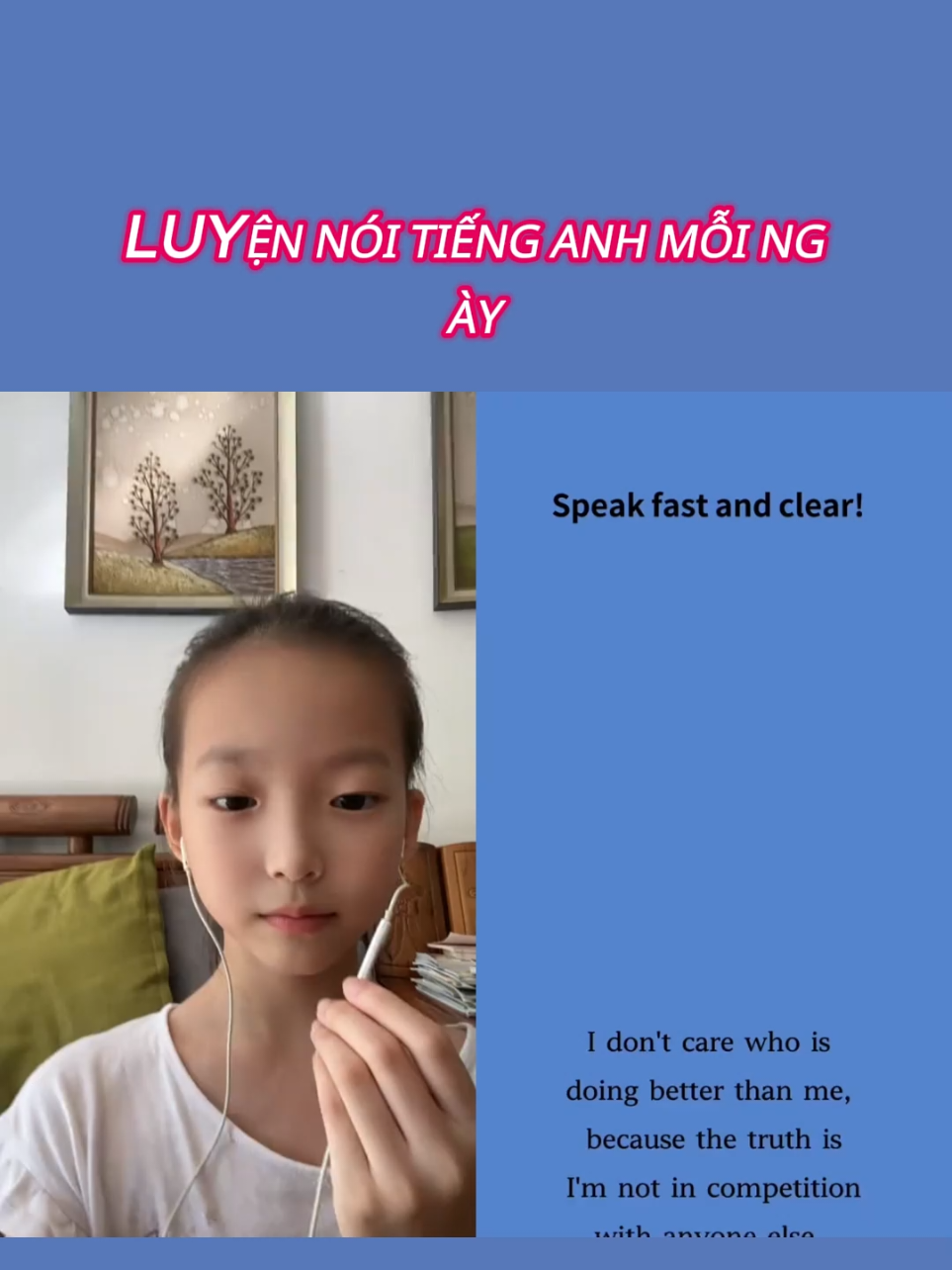 Man Linh bắt đầu CHALLENGE tiếng Anh rồi nè!- Ngày 2#xuhuongtiktok #luyennghetienganh #xuhuong #hoctienganhonline #hoctienganh 