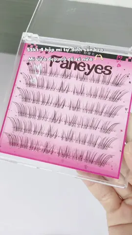 55k/ 4 hộp mi tự dính sẵn keo kèm nhíp #goclamdep #makeup #migia #muataitiktok 