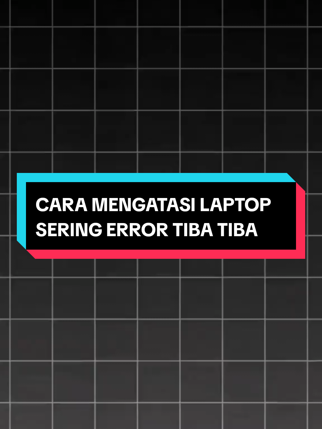 kalau laptop kamu sering error tiba tiba!? coba lakukan ini! #laptoperror #windows #tipsandtrick 
