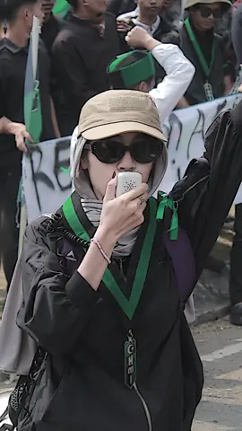 Ini hanyalah sebuah potret yang ingin saya diabadikan💚🖤 #hmi #aksi #mahasiswa #aktivis #perempuan 