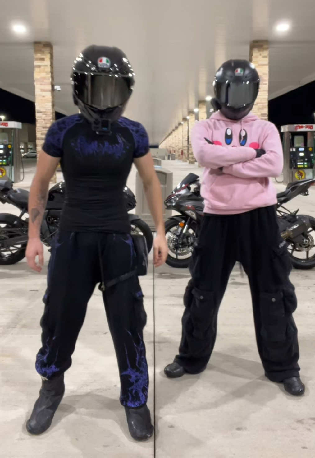 To the group of girls that hyped us up while making this.. thank you… (@DancingMoto) #fyp #trending #biketok #BookTok 