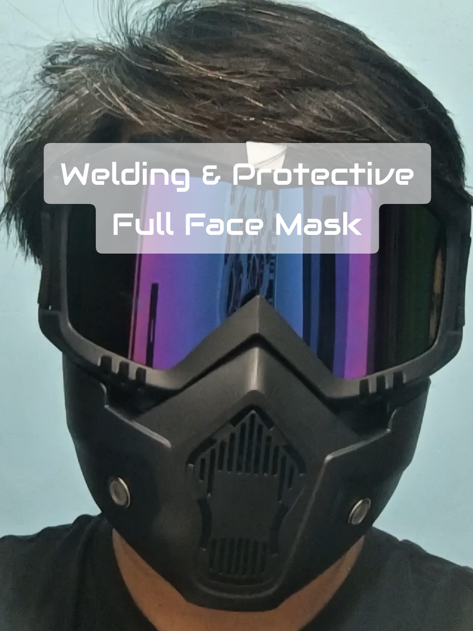 Kahit professional ka pa sa mga powertools, kelangan mo ng protection. Lalo na sa mata.  Protect your eyes and face with this Head-Mounted Welding Mask & Goggles – Full Face Protective Gear. Made with high-quality PC/TPU materials, it features detachable goggles and mask, HD transparent lenses, and breathable side mesh vents for maximum comfort. The adjustable elastic strap ensures a snug fit, while the anti-slip design prevents shifting during use. Perfect for welding, grinding, woodworking, motorcycling, and outdoor dust protection. welding mask goggles full face protective gear anti-dust motorcycle mask detachable welding mask safety gear for welding #WeldingGear #ProtectiveMask #FullFaceMask #SafetyFirst #mask 