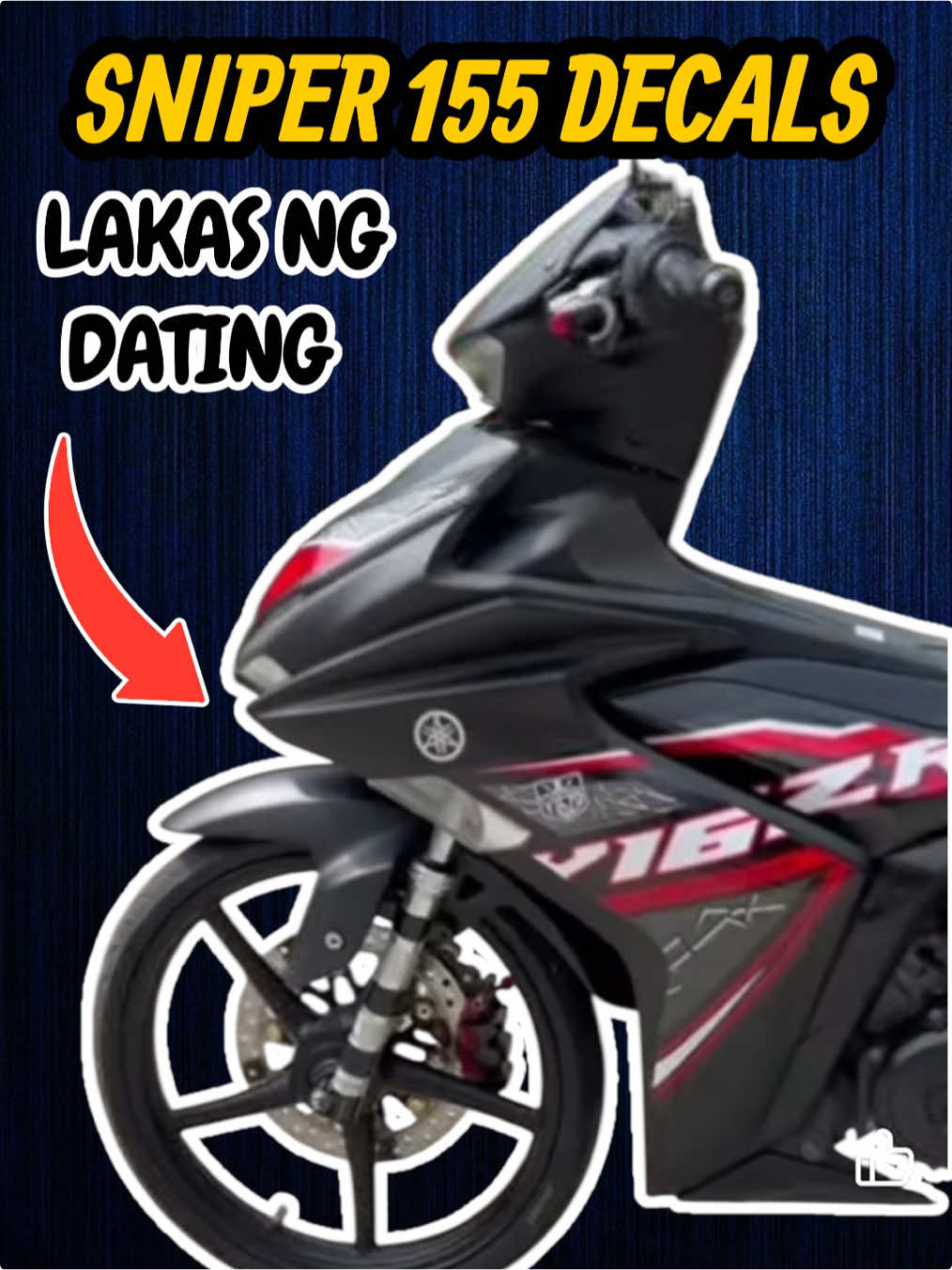 DECALS SA IYONG SNIPER 155 NA NAKAKADAGDAG TINDIG BA HANAP MO? ETO BOSSING! AVAILABLE IN CHROME, HOLOGRAM AND GLOSSY! MADAMING CHOICE KAYA CHECKOUT KANA 👌🔥 #decals #decalsticker #sniper155 #y16zr #malaysianconcept #motorcycleaccessories #stickermotor #sniper155r 