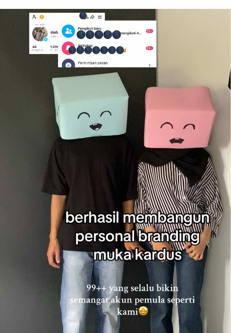 berhasil membangun personal branding muka kotak/kardus #fyppppppppppppppppppppppp #affiliatemarketing #affiliatetiktok 