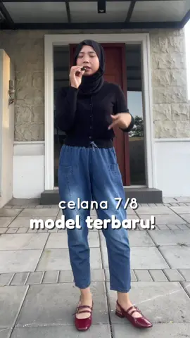 cakep banget guys lucu!!! #jeans7/8 #jeansoversize #koreanjeans #koreanpants 