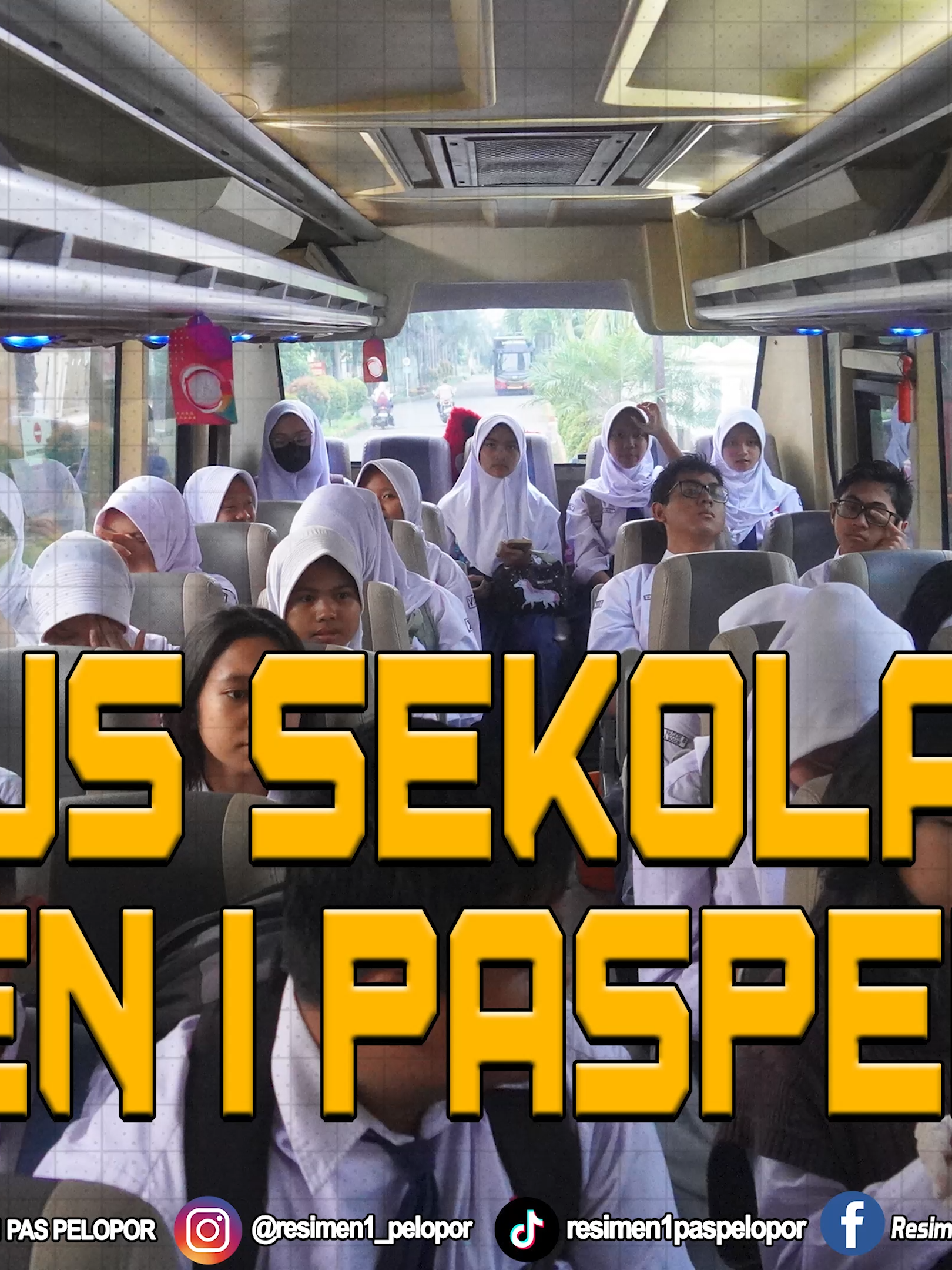BUS SEKOLAH RESIMEN I PASPELOPOR Resimen I Paspelopor menyediakan Layanan Bus Sekolah Gratis bagi Pelajar di Sekitaran Kedunghalang, Bogor, Jawa Barat. Program  ini bertujuan untuk meningkatkan Pembelajaran kepada Peserta didik dan Pelajar.   © Pid Resimen I Pasukan Pelopor SATRIA KELANA MENGABDI TANPA MENGHARAP BALAS JASA TERLATIH, TANGGUH DAN RESPONSIF BRIMOB UNTUK NUSA DAN BANGSA...!!!