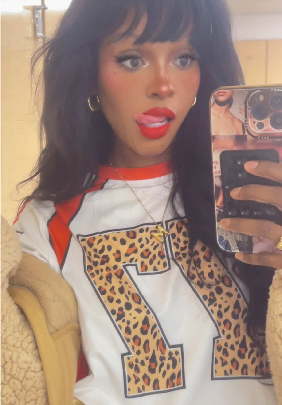 gm 🐆 👅 #sugaronmytongue #ootdstyle #viraloutfits #leopardprint #fitcheck