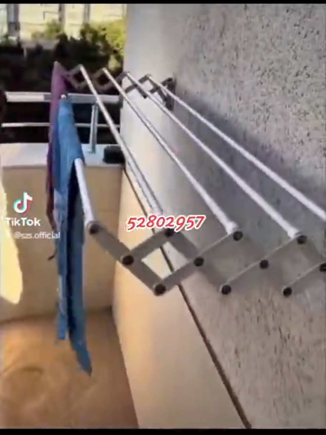 Wall Mount Retractable Folding Clothes Rack🙀💥 52802957