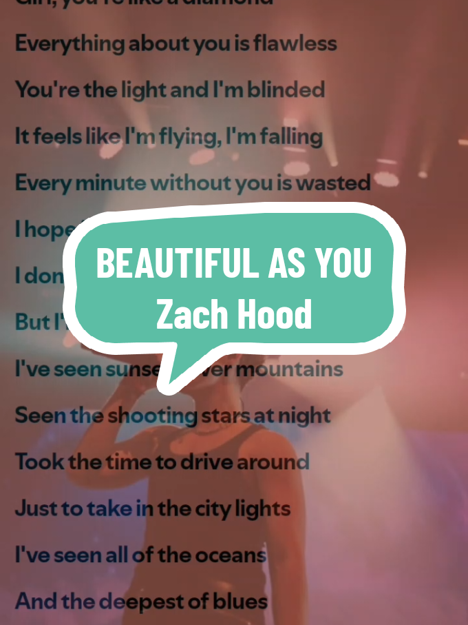 No words could ever compare… you’re as beautiful as you. 💫 #BeautifulAsYou #ZachHood #FYP #LIVEIncentiveProgram #SideHustleLIVE 