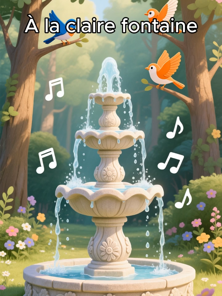 A la Clairefontaine ♪♫ #comptine #bonnenuit #berceuse #education #viralvideos #enfant