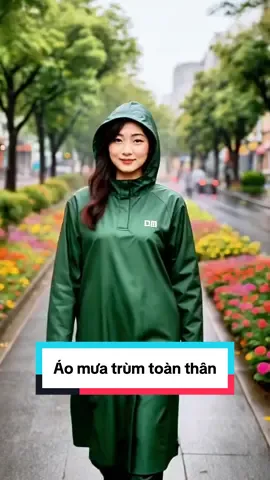 Áo mưa 1 người, áo mưa trùm toàn thân cho người lớn đi xe máy xe điện rất thời trang#xuhuongtiktok #thinhhanh #aomuatrumtoanthan 