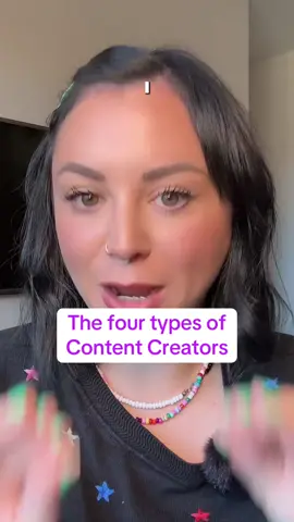 Which of these four are you? There are four main types of content creator and understanding which one you can help unlock your strength. What type of content you should be creating and all the different ways that you can take your account?