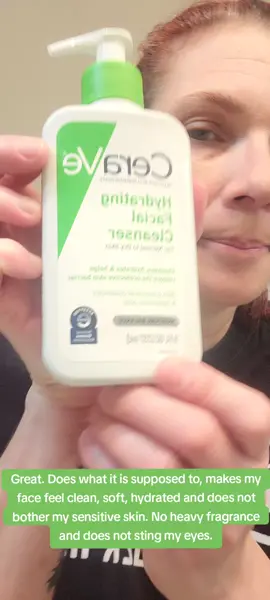 'See Been Using The Clevel Hydrating Facial Cleanser For A Few Weeks Now, and I'm Genuinely Imposed. It's incredibly Gentle, does not Strip My Skin, and Leaves My Face Feeling Clean and Hydrated. I Have Dry, Sometimes Sensitive Skin, And This Cleanser Has Been A Game Changer-No Irritation, No Tightness, Just Soft, Calm Skin. @CeraVe Offical Account @influenster #skincare #creave #glowyskin 