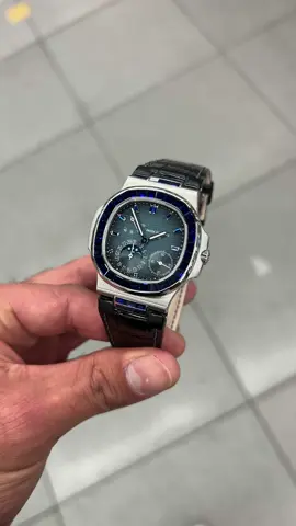 VIP model  Patek Philippe Nautilus 5712 with blue ruby set  #vip #patekphilippe #nautilus #richlife #luxurywatches 