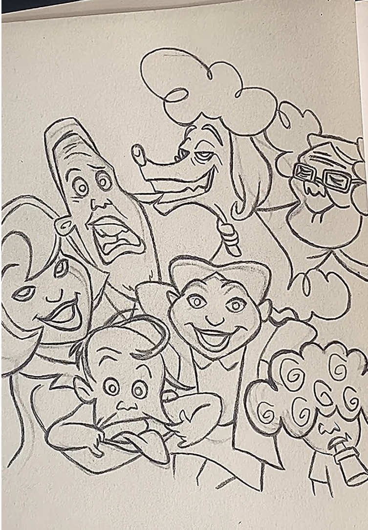 we baaaack🏠😎✍️ #proudfamily #nostalgia #drawing #1o1art   #creatorsearchinsights 