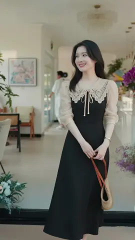 Một chiếc váy phối ren cực đỉnh khiến minh thấy gu hơn luôn. #vaycongso #hacongso #gucongso