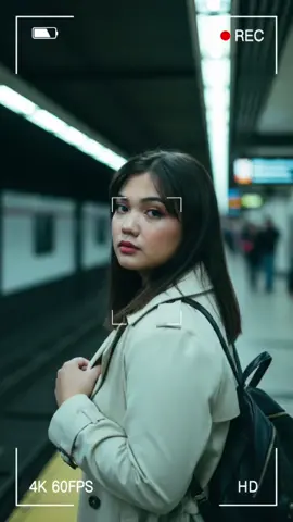 Cinematic Subway Portrait Prompt Edit my photo and create A portrait of a me with dark hair in a subway station, looking over her shoulder. The woman has soft features, with a slightly wistful expression and full lips. She is wearing a light colored trench coat and has a backpack slung over one shoulder. The subway station is brightly lit with fluorescent lights overhead, creating a cool, blue-toned atmosphere. The background is slightly blurred, with other people and the subway platform visible. The overall aesthetic is cinematic and moody, with a focus on the woman's gaze and the interplay of light and shadow. The image is captured with a shallow depth of field, drawing attention to the woman's face. The style is reminiscent of film photography, emphasizing natural light and realistic textures. The color palette is cool, with blues, greens, and yellows, enhanced by the warm tones of the woman's skin and lips.   #CapCut #geminiprompts #fyp #trending #prompt 