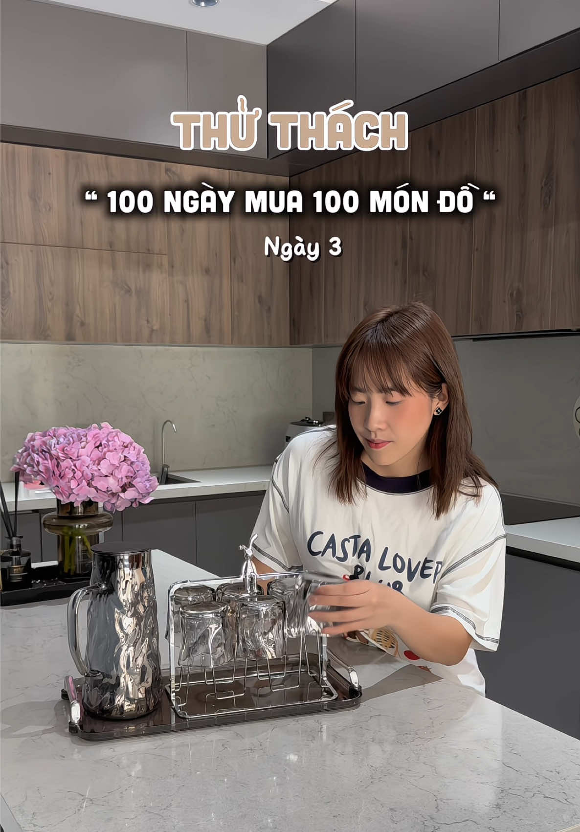 Thử thách 100 ngày mua 100 món đồ. Ngày 3: bộ cốc giá hợp lí quá😍😍#dailyvlog #viral #nhadep #decor #bep 