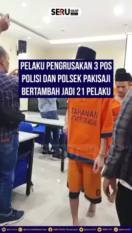 Dari hasil pengembangan kasus yang telah dilakukan, pelaku perusakan tiga pos polisi dan Polsek Pakisaji bertambah, menjadi 21 pelaku. Modus yang mendasari aksi tersebut adalah tempat provokasi ajakan di grup Whatsapp, untuk melakukan pengrusakan. Baca selengkapnya di SERU.co.id Please Like, Follow, Share and Comment!!! #demoanarkis #polresmalang #infomalang #beritaterkini 