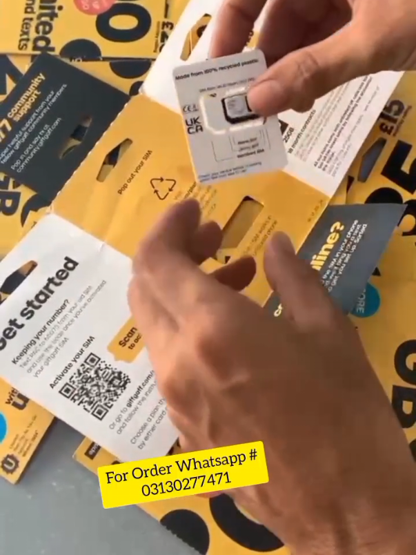 🔥 NEW UK GIFFGAFF SIM PACK! 🔥 Get your fresh PIN pack SIM – perfect for TikTok LIVE, fast data, and smooth connection anywhere in the UK! 🚀📱 ✨ Easy activation ✨ Super affordable plans ✨ Works instantly for TikTok streaming & lives 💌 DM me now to grab yours & start streaming without limits! 🎥🔥 #UKSIM #Giffgaff #TikTokLive #UKDataSim #NewPinPack 