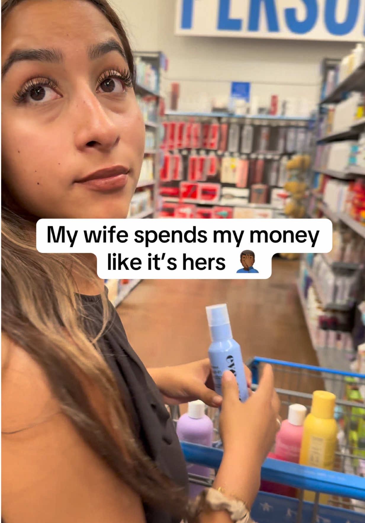 My wife spends my money  like it’s hers  🤦🏾‍♂️ #forchics #hairspray 