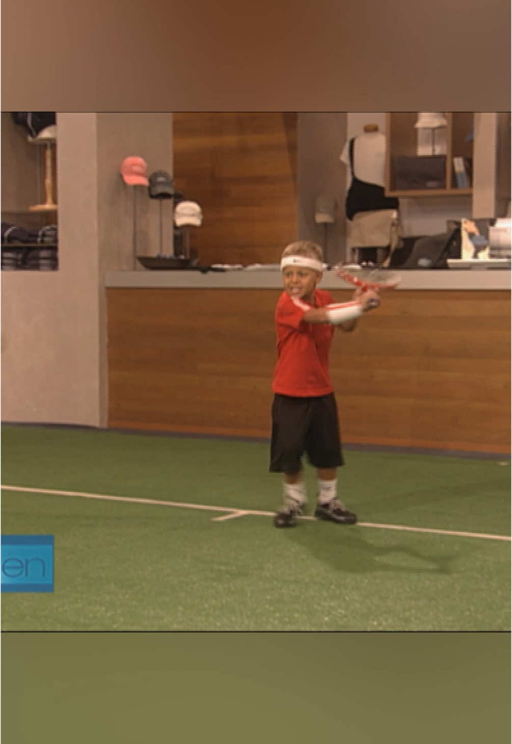 This kid is almost as good at interviews as he is at tennis. #theellenshow #tennis #throwback #kidexpert 