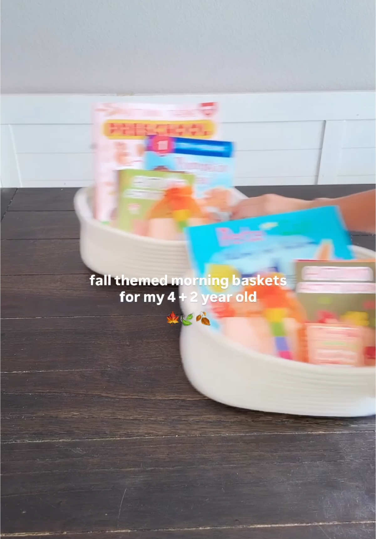 Seasonal themed baskets have entered the chat🤝🏻 All linked on my LTK! #morningbasket #toddlerlearning #educationaltoy #fallactivity #preschoollearning #preschoolactivity #toddleractivities #morningbasketideas 