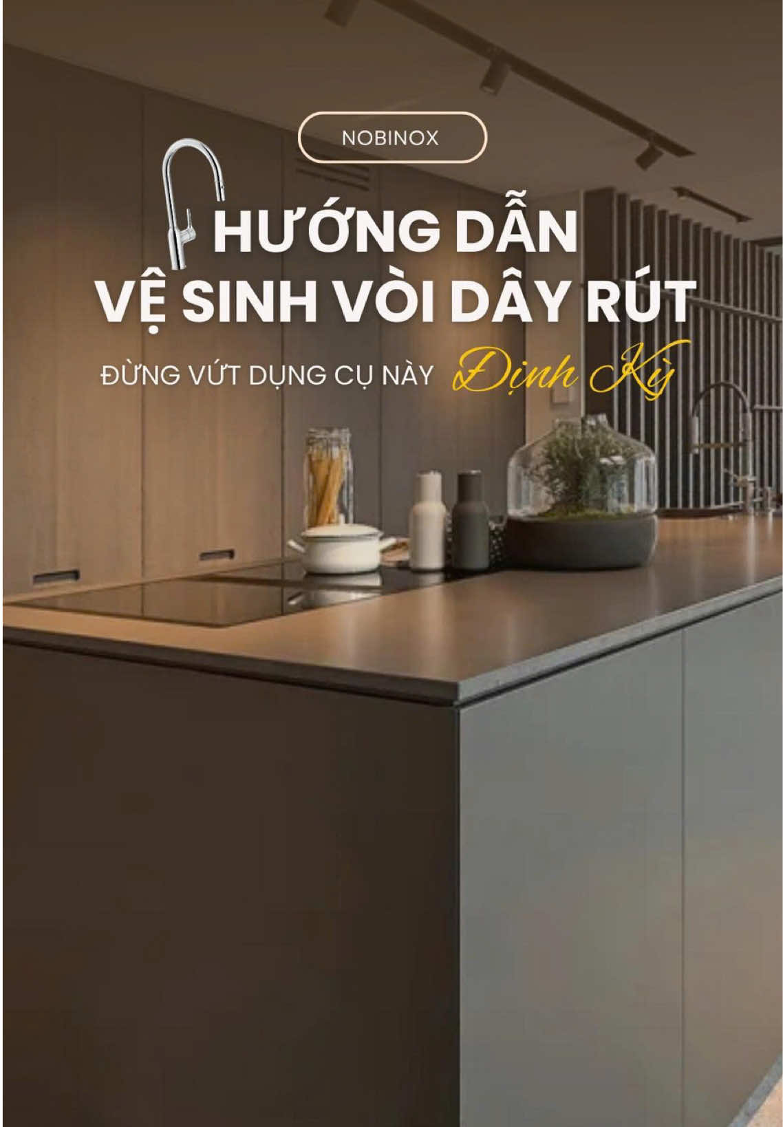 Hướng dẫn vệ sinh vòi dây rút đúng cách!#nobilinobinox #voiruabatnobili #voiruachen #voiruabatxoay360do #voiruachennonglanh #keganvoiruachen #yeubepnghiennha 