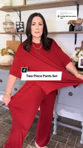 Replying to @Jodi | Southernstyleandhome perfect Two piece pants set. #tiktokshoprestock #twopieceset #twopieceoutfit #tiktokshopcreatorpicks #tiktokshopblackfriday  