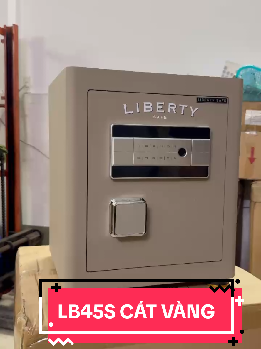 Két sắt 45kg, kt cao 45 rộng 38 sâu 35 cm kết nối smartphone siêu sịn sò #viralvideo #fly #xuhuongtiktok #ketsatthongminh #ketsatmini 