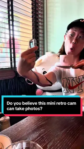Do you believe this mini retro camera can take photos?#createtowin #techlisa #minicamera #retrocamera #phototaking 
