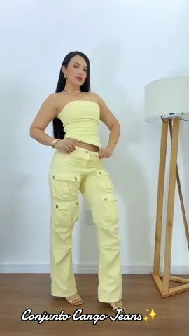 Conjunto Cargo Jeans disponível 36 ao 44 ✨️ #cargopants #cargojeans #jeans #foryou #fyp 