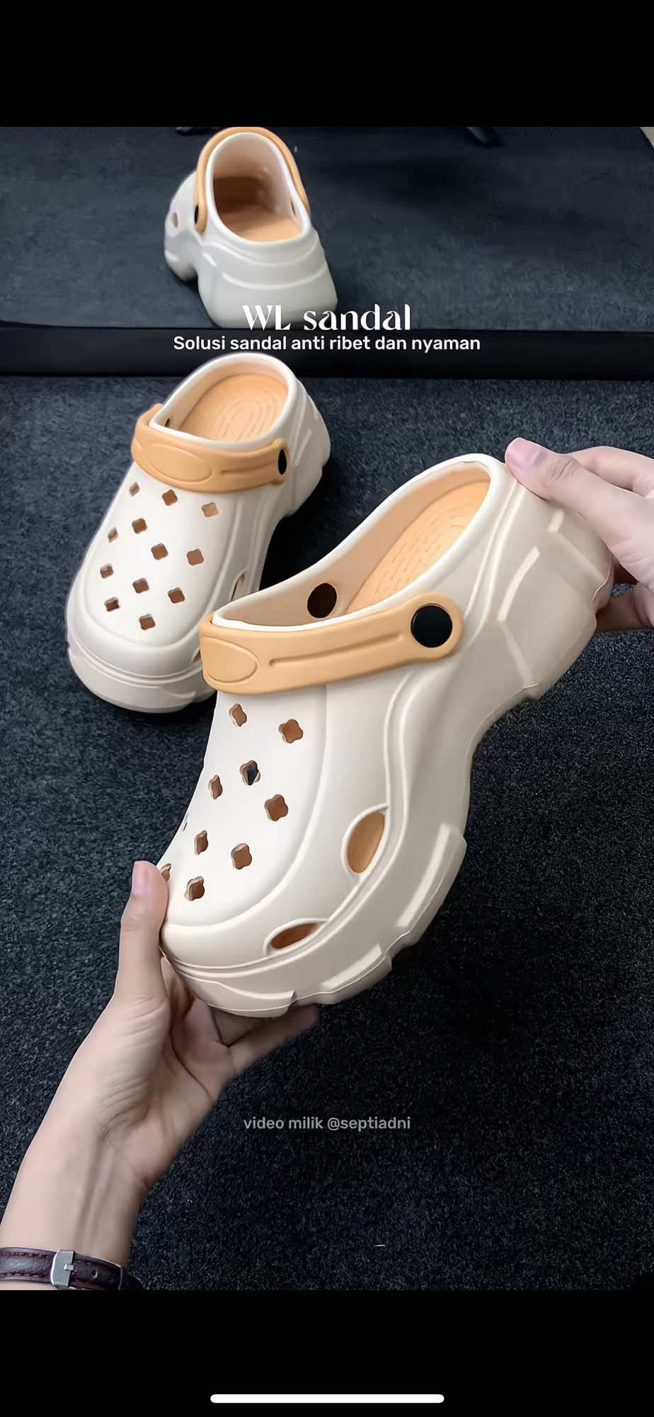 Sandal kodok wedges nyaman dan ringan 🥰 #sandal #sandalkodok #sandalbaim #sandalwedgeswanita #gajiansale 