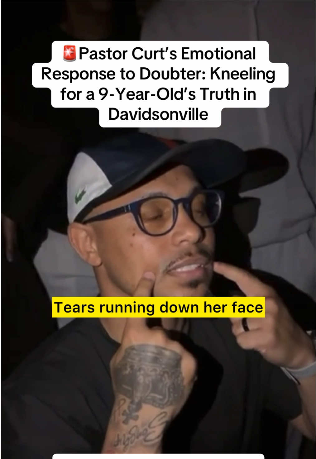 🚨 A HEART-WRENCHING MOMENT: During an update on the Davidsonville case, a woman emerged from the crowd, challenging Pastor Curt with, “How do you know this is not speculation?” Demanding “factual” and “validity” because “a community like this is intimidating,” she sparked outrage among onlookers. 😤 But Pastor Curt, in a powerful display of humility and heart, dropped to his knees, his voice trembling with emotion, to honor the truth of the now 9-year-old girl who was raped by her uncle at 8 years old. 🙏 With tears in his eyes, he recounted how the child bravely told that her uncle assaulted her while her own mother HELD HER DOWN. The mother forced her to lie, saying it was her period, and gave her a sanitary pad to hide the bleeding. The mother admitted it. The 9-year-old confirmed it.  This emotional moment shows the power of believing survivors. We need more communities like Davidsonville to rise up! Share to honor the 9-year-old’s courage and demand justice. Updates coming! #JusticeForDavidsonvilleKids #KaashiMaryJane #PastorCurt #EndChildAbuse #BelieveSurvivors