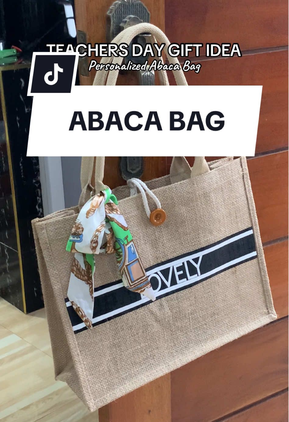 Sure ako matutuwa ang teacher mo dito #personalizedgifts #personalizedabacabag #teachersdaygiftidea #giftideas #abaca 