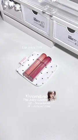 คู่นี้สวยชอบสีไหนเลือกเลยจ้า💗🫶🏻🛋️👀⭐️🧸 #romand #thejuicylastingtint #romandjuicylastingtint  #ลิปทินท์ #รีวิวบิวตี้ 